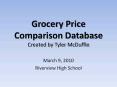 Grocery Price Comparison Database