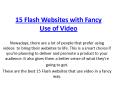 15 Flash Websites with Fancy Use of Video