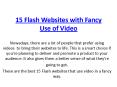 15 Flash Websites with Fancy Use of Video
