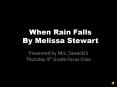When Rain Falls Thursday