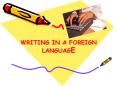 Writing in a foreign language