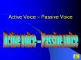 active voice-passive voice