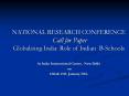 NATIONAL RESEARCH CONFERENCE