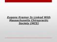 Eugene Kramer Is Linked With Massachusetts Chiropractic Society (MCS)
