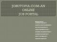 ONLINE JOB PORTAL