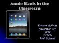 Apple iPads in the Classroom