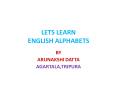 ALPHABET LEARNING FOR KIDS