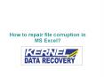 How to repair file corruption in MS Excel?