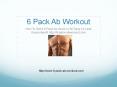 6 Pack Ab Workout