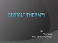 COUNSELLING - TINU TOMY - GESTALT THERAPY
