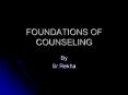 SR REKHA-COUNSELLING-FOUNDATIONS OF COUNSELLING