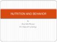 ALAN - HEALTH PSYCHOLOGY-NUTRITION AND BEHAVIOUR