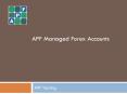 APF Managed Accounts