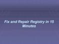 Fix and Repair Registry in 15 Minutes
