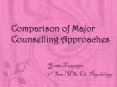 Comparison of Major Counselling Approaches