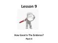 Lesson Nine