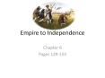 From Empire to Independence