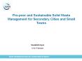 Pro poor Solid Waste Managment in Pakistan- Saadullah Ayaz