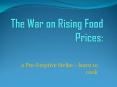 The War on Rising Food Prices: a Pre-Emptive Strike – learn to cook
