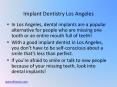 Implant Dentistry Los Angeles