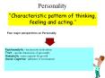 First comprehensive theory of personality