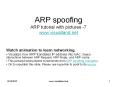 ARP spoofing (ARP picture book-7 from VisualLand Animations)