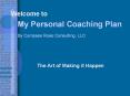 Creating Your Personal Coaching Plan and Strategy