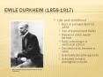 EMILE DURKHEIM