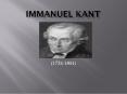 IMMANUEL KANT