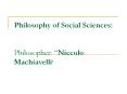 NICCOLO MACHIAVELLI