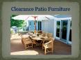 Clearance Patio Furniture