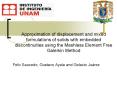 Approximation of displacement and mixed formulations of solids with embedded discontinuities using the Meshless Element Free Galerkin Method