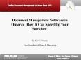 Document Management Software in Ontario:  How It Can Speed Up Your Workflow