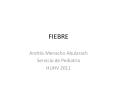 Fiebre generalidades