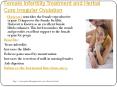Female Infertility Treatment and Herbal Cure Irregular Ovulation