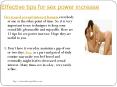 Effective tips for sex power increase