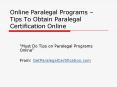 Online Paralegal Certification Courses - How To Check The Best Online Programs