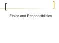 ETHICS sESSION