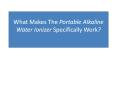 Portable Alkaline water Ionizer