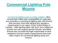 Commercial Lighting Pole Mount