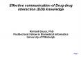 Effective communication of drug-drug interaction knowledge