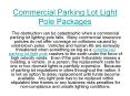 Commercial Parking Lot Lighting Pole Packages