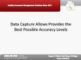 Data Capture Allows Provides the Best Possible Accuracy Levels