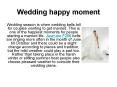 Wedding happy moment