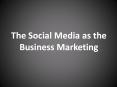 The Social Media as the Business Marketing