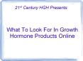 What To Look For In Growth Hormone Products Online