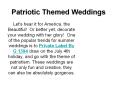 Patriotic Themed Weddings