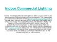 Indoor Commercial Lighting