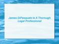 James DiPasquale Is A Thorough Legal Professional