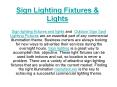 Sign Lighting Fixtures & Lights